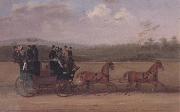 George Arnull The Brighton to London Coach oil painting on canvas